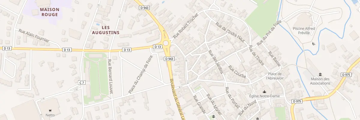 Plan du 93 Rue Grande à Châtillon-sur-Indre