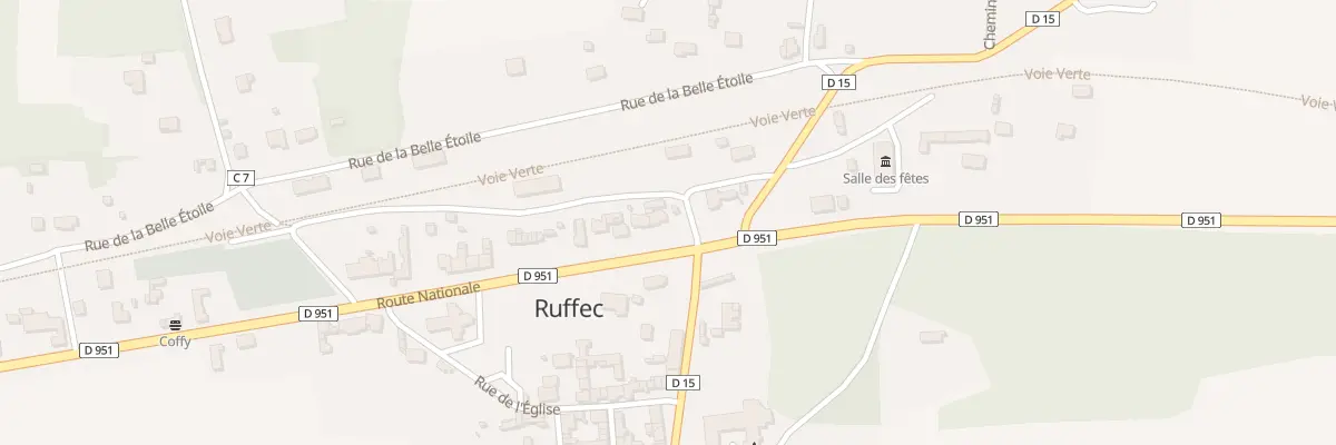 Plan du 38 Rte Nationale à Ruffec