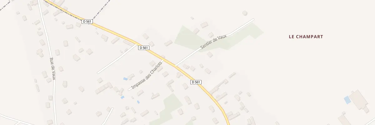 Plan du 2 Sen de Vaux à Marcilly-la-Campagne