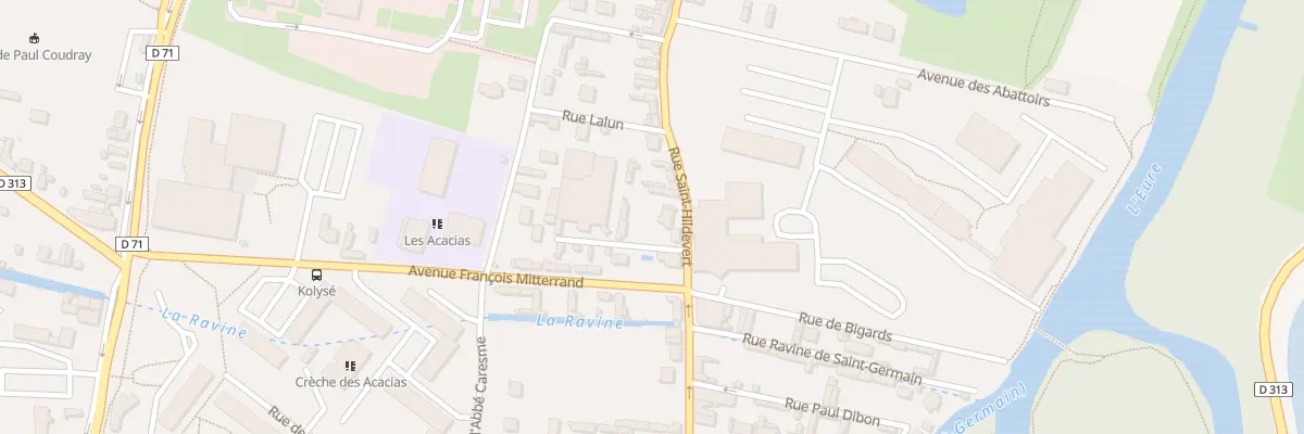 Plan du 3 Rue Saint Hildevert à Louviers