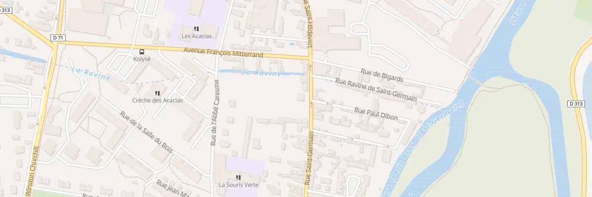 Plan du 131T Rue Saint Germain à Louviers