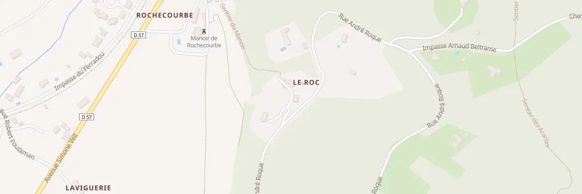 Plan du 791 Rue André Roque à Vézac