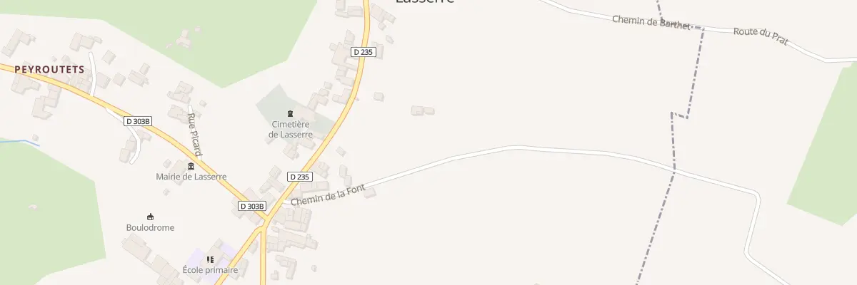 Plan du 5169 La Font à Lasserre