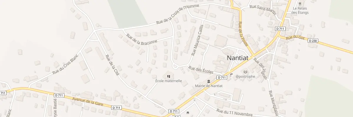 Plan du 2 Rue de la Braconne à Nantiat
