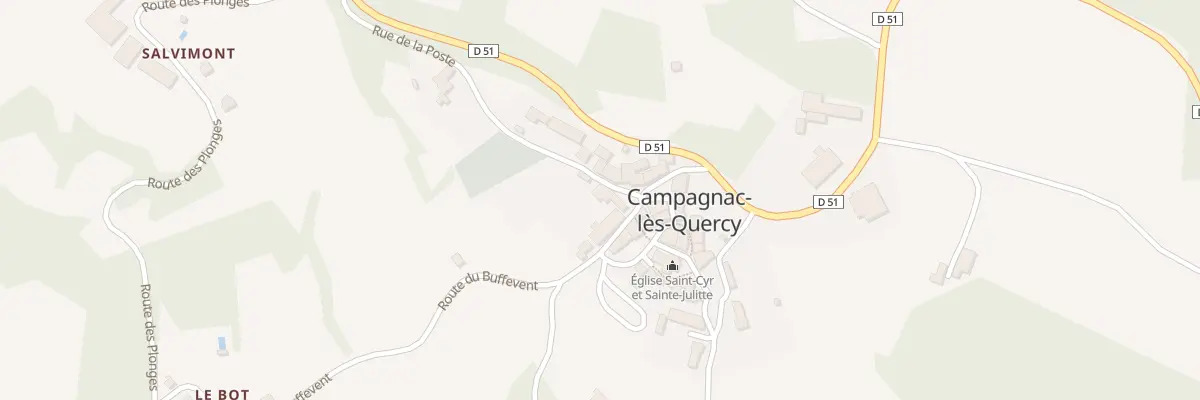 Plan du 14 Le Bourg à Campagnac-lès-Quercy