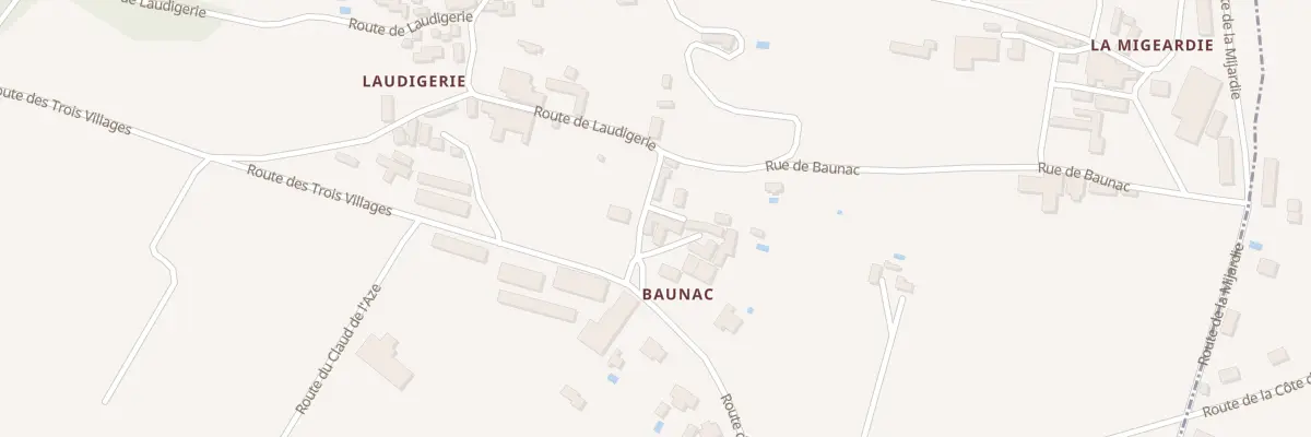 Plan du 141B Baunac à Aubas