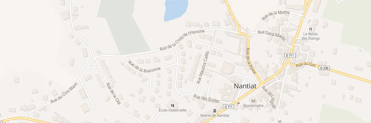 Plan du 8 Rue de la Braconne à Nantiat