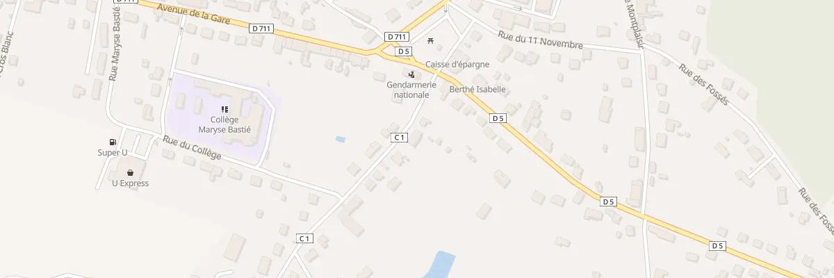 Plan du 7 Rue de la Quérelle à Nantiat