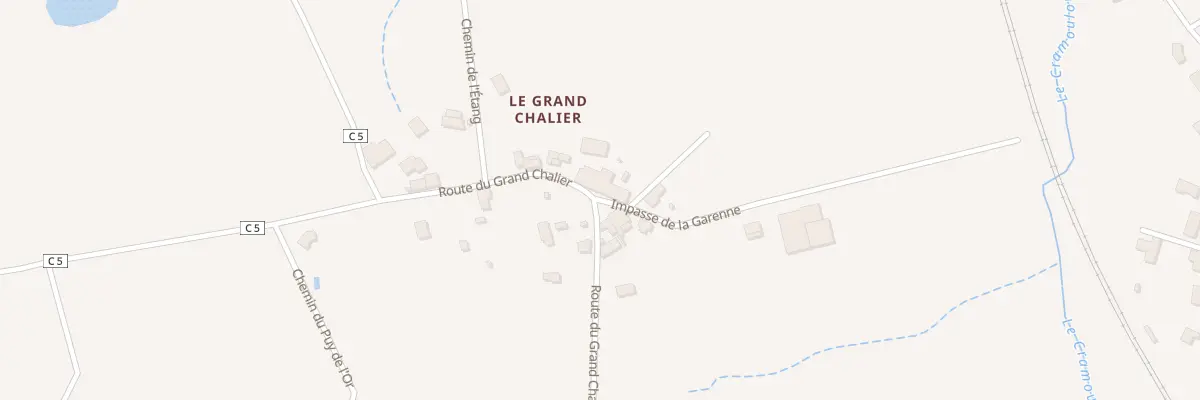 Plan du 891 Rte du Grand Chalier à Burgnac