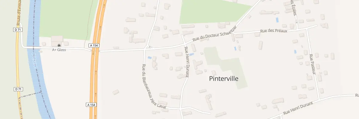 Plan du 25 Rue du Doc Schweitzer à Pinterville