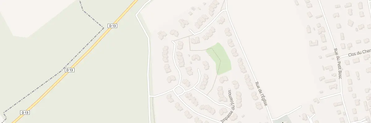 Plan du 56 Imp du Petit Clément à Ymare