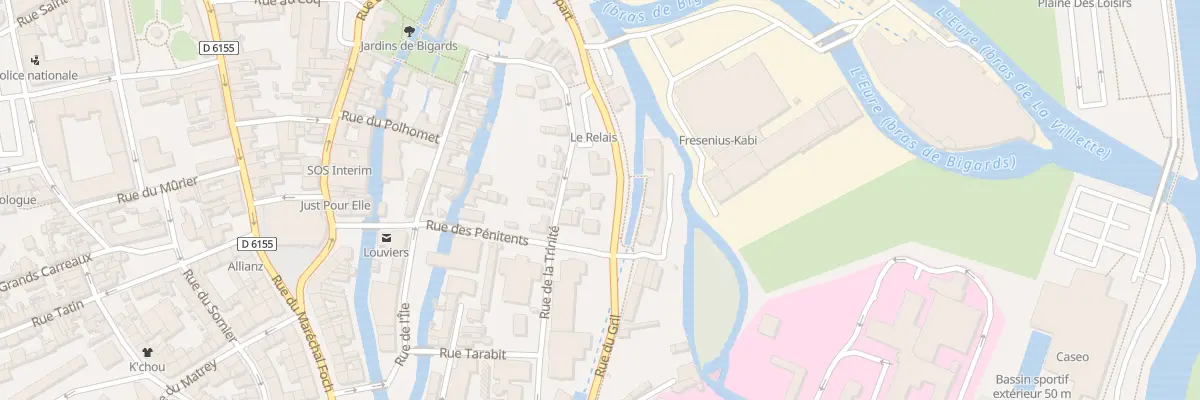 Plan du 1 Rue du Rempart à Louviers