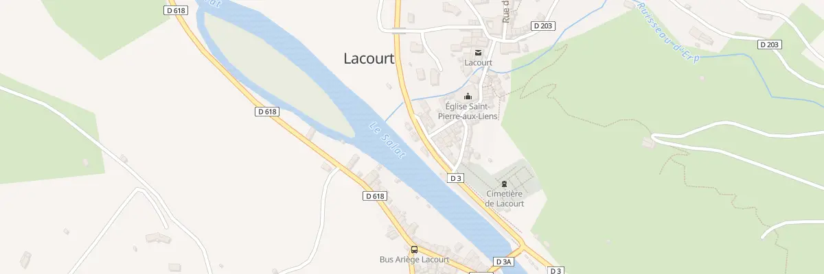 Plan du 136 Village à Lacourt