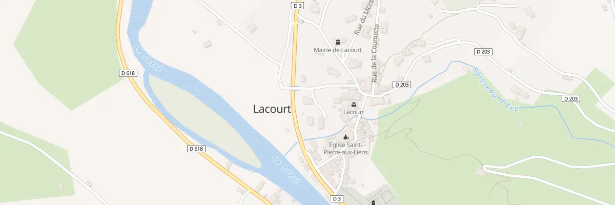 Plan du 1 Che du Couvent à Lacourt