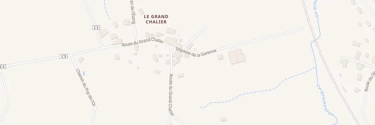 Plan du 2 Imp du Grand Chalier à Burgnac