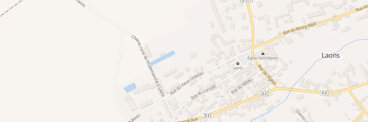 Plan du 20 Rue du Vieux Château à Laons