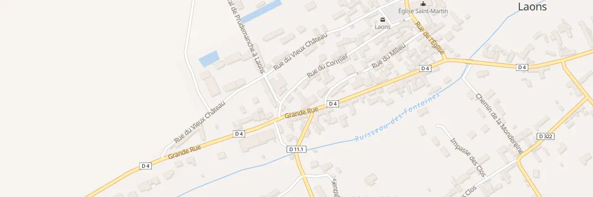 Plan du 70 Rue Grande Rue à Laons