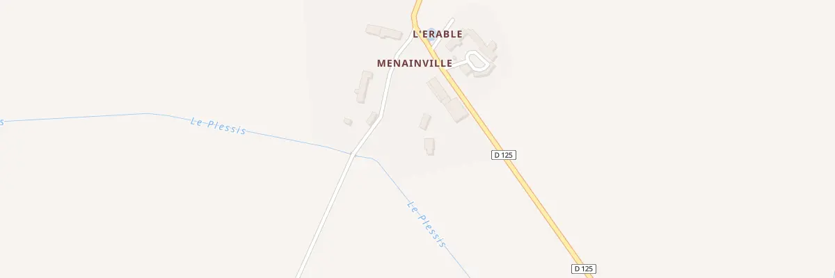 Plan du 7 Menainville à Digny