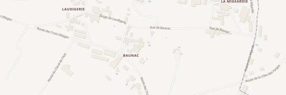 Plan du 138 Baunac à Aubas