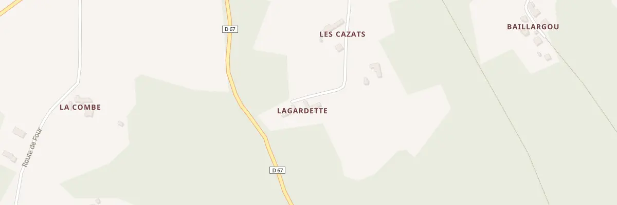 Plan du 5025 Cazats à Pomarède