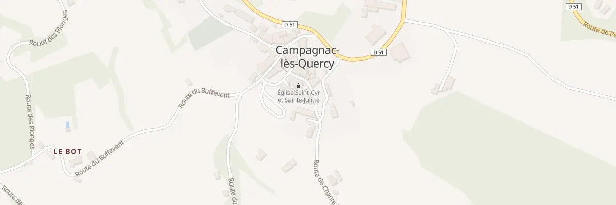 Plan du 22 Le Bourg à Campagnac-lès-Quercy