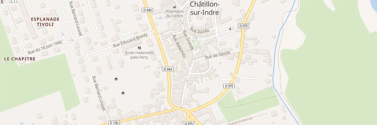 Plan du 25 Rue Grande à Châtillon-sur-Indre