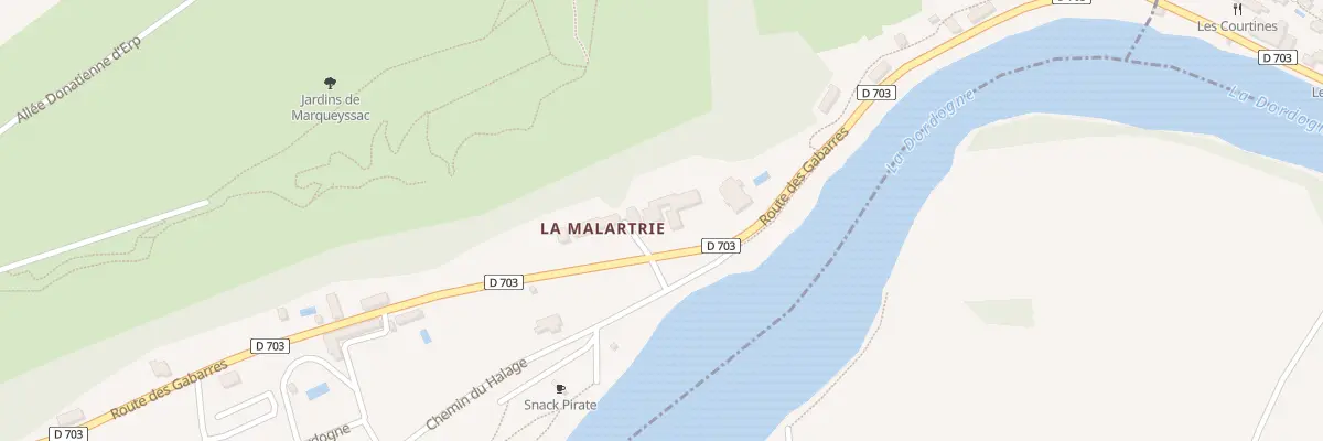 Plan du 2895 Rte des Gabarres à Vézac