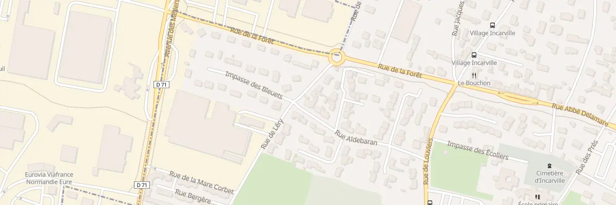 Plan du 12 Rue Aldebaran à Incarville
