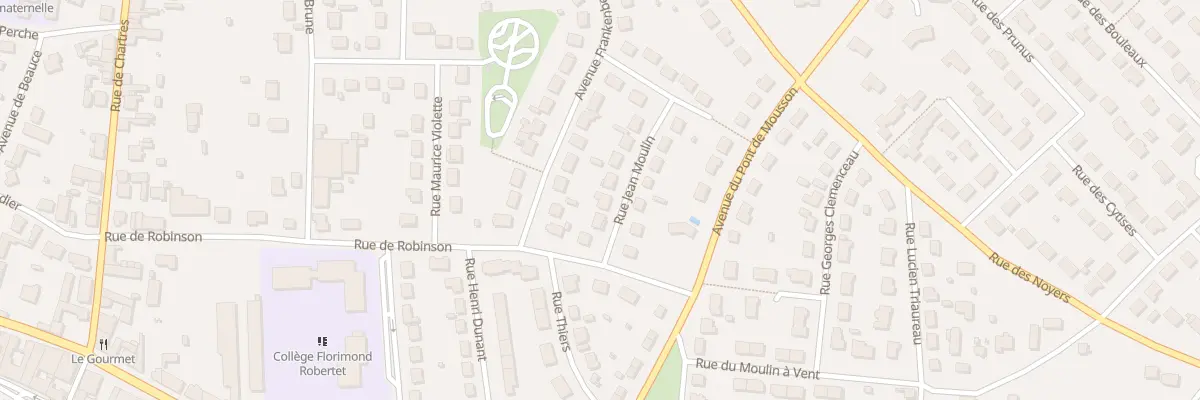 Plan du 5 Rue Jean Moulin à Brou