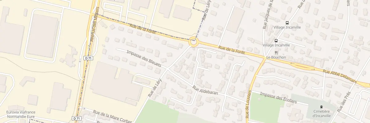 Plan du 38 Rue de Léry à Incarville