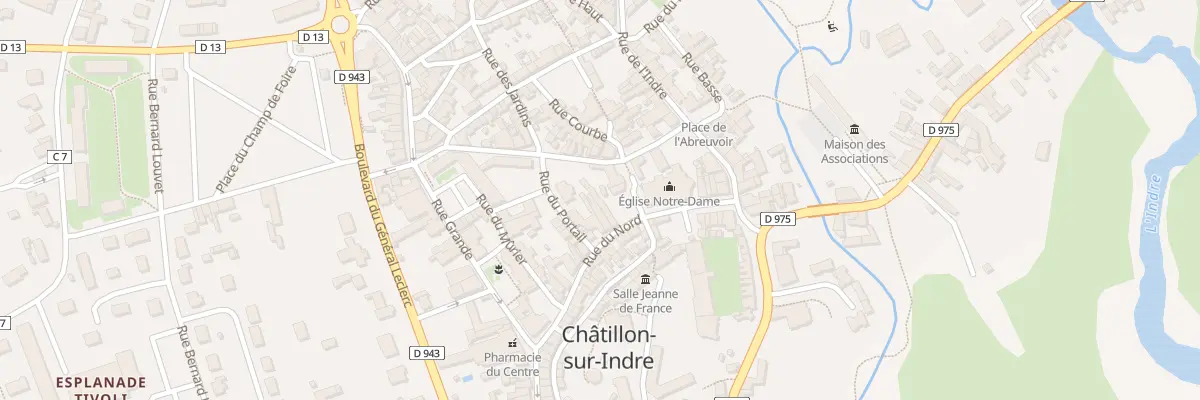 Plan du 23 Rue du Nord à Châtillon-sur-Indre