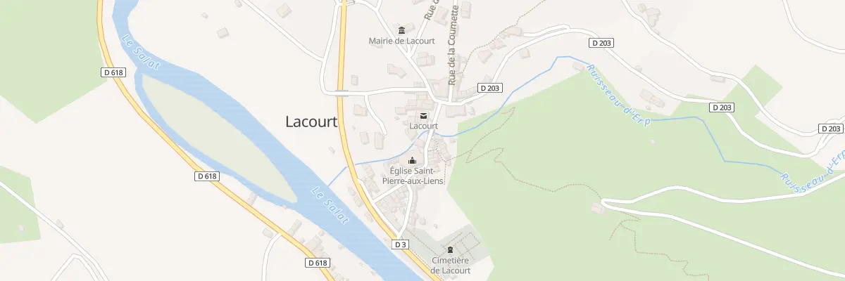 Plan du 2 Rue de l’Eglise à Lacourt