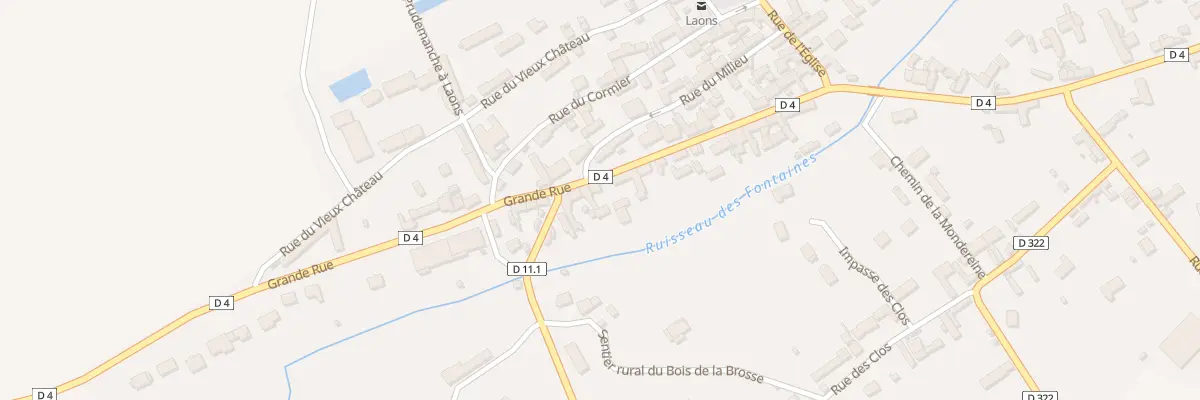 Plan du 35 Rue Grande Rue à Laons