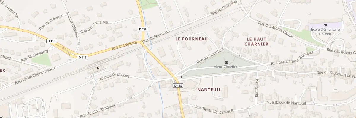 Plan du 10 Av de la Gare à Montrichard Val de Cher