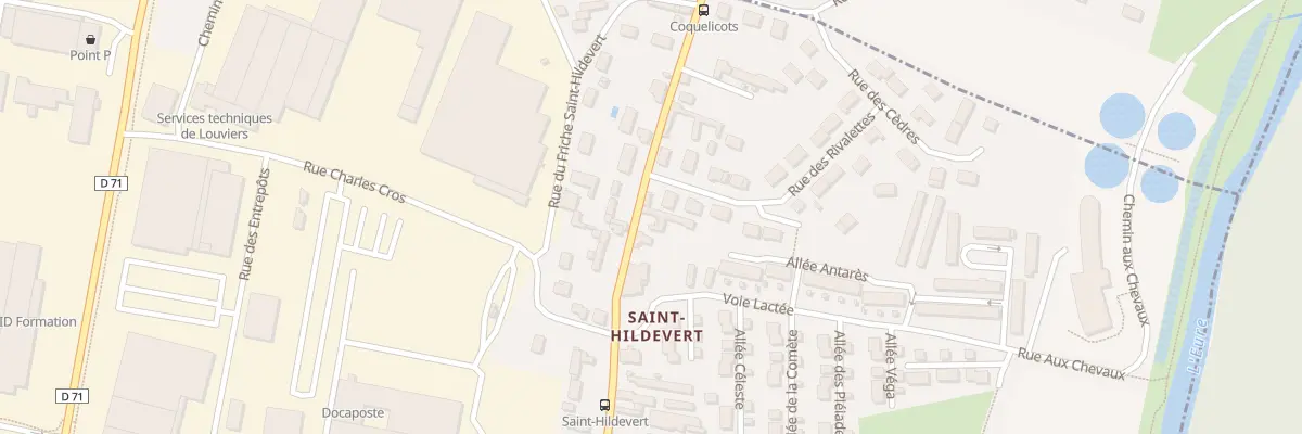 Plan du 96 Rue Saint Hildevert à Louviers