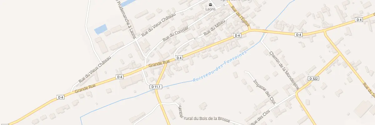 Plan du 33 Rue Grande Rue à Laons