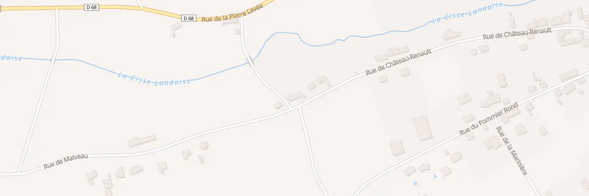 Plan du 689 Rue de Chateau Renault à Landes-le-Gaulois