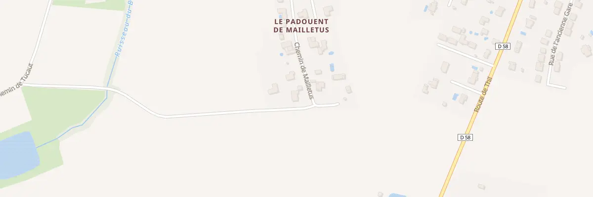 Plan du 9001 Le Padouent de Mailletus à Launac