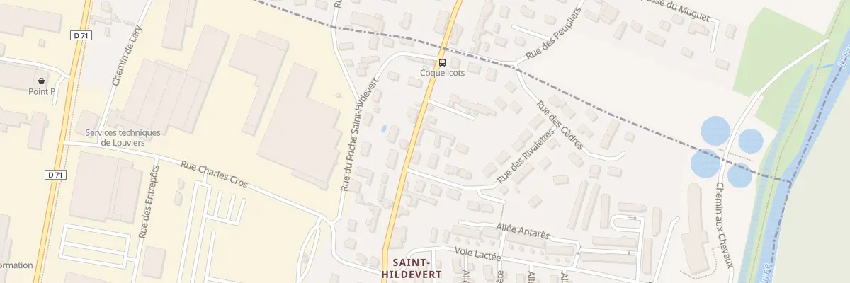 Plan du 100 Rue Saint Hildevert à Louviers