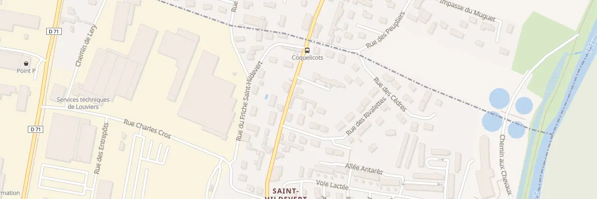 Plan du 102 Rue Saint Hildevert à Louviers