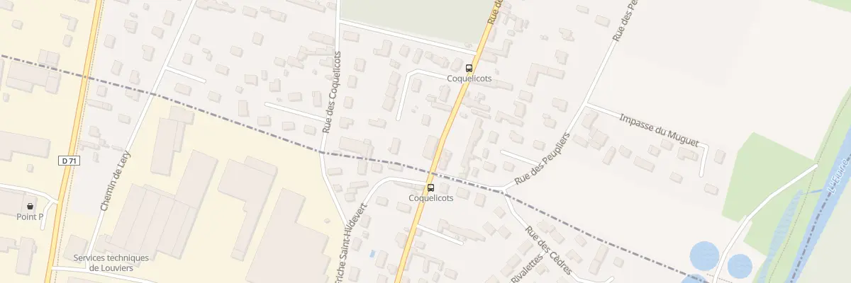 Plan du 1 Rue de Louviers à Incarville