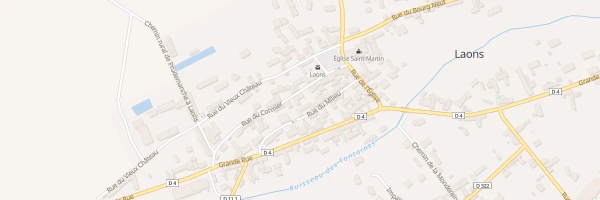 Plan du 7 Rue du Cormier à Laons