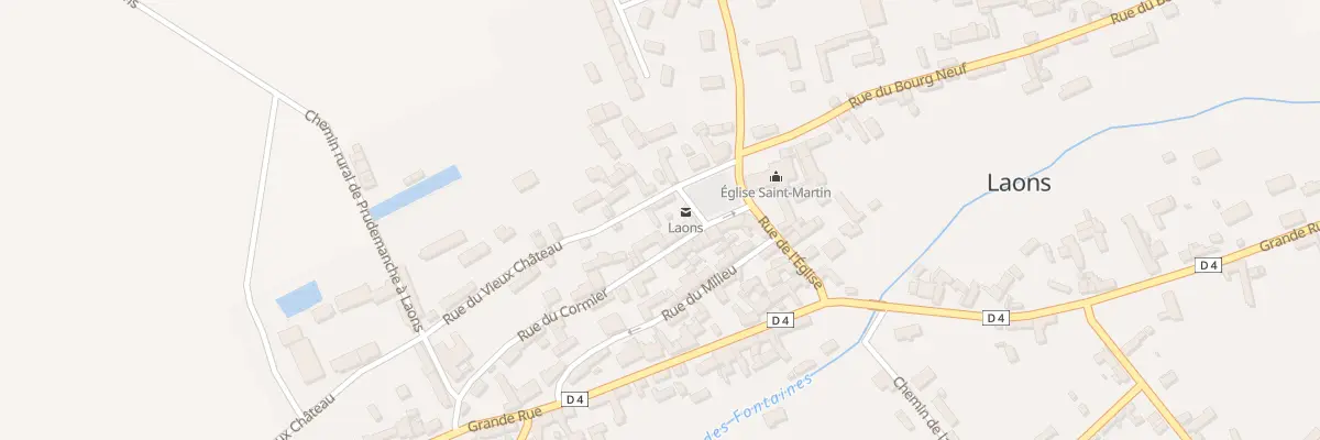 Plan du 1 Rue du Vieux Château à Laons