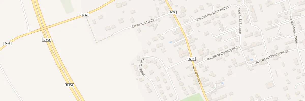 Plan du 9 Rue du Vallon à Acquigny