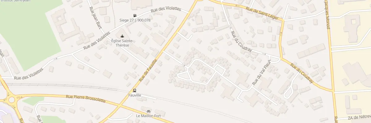 Plan du 1 Rue du Val Fleuri à Évreux