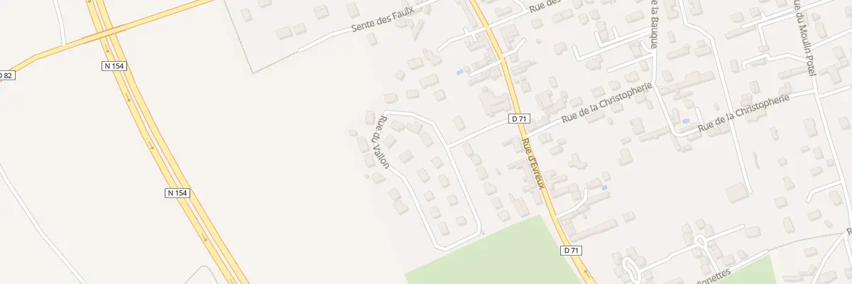 Plan du 2 Rue du Vallon à Acquigny
