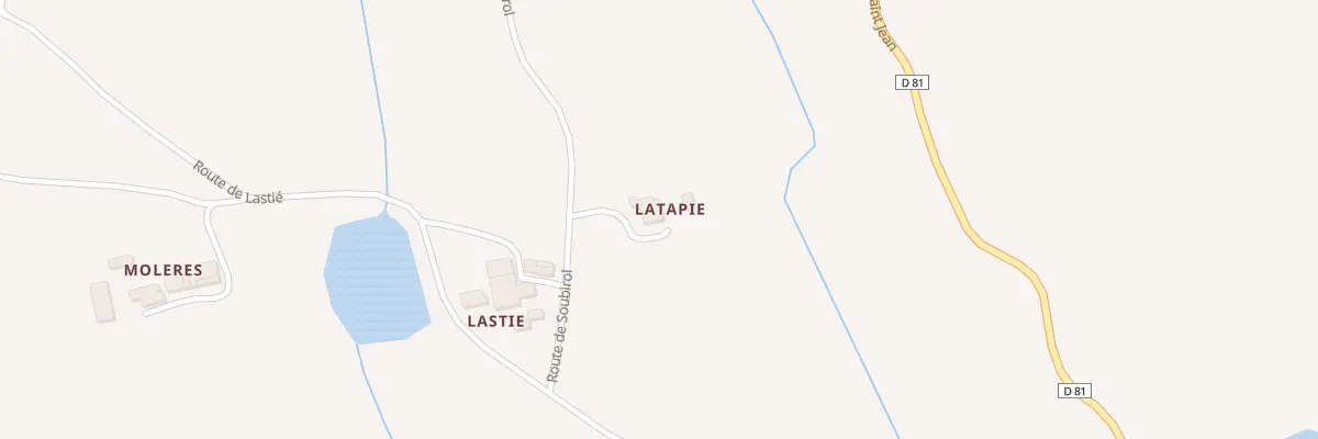Plan du 5215 Latapie à Lauzerte