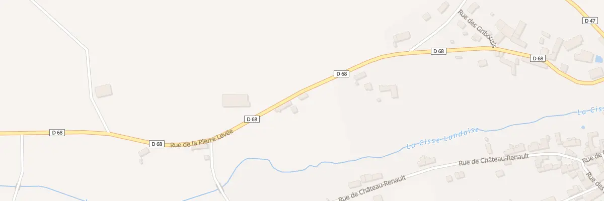 Plan du 520 Rue de la Pierre Levée à Landes-le-Gaulois
