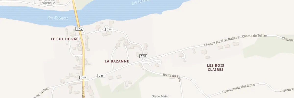 Plan du 26 La Bazanne à Ruffec