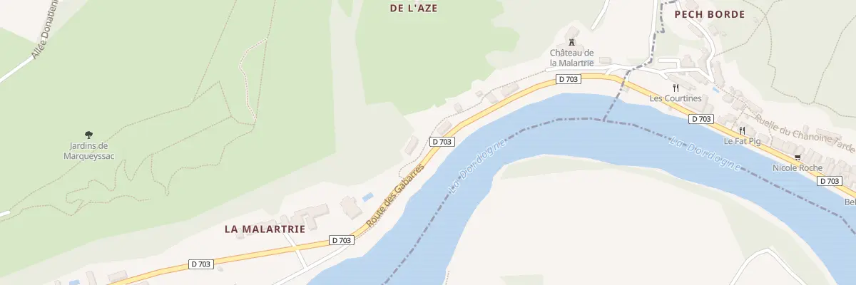 Plan du 3041 Rte des Gabarres à Vézac